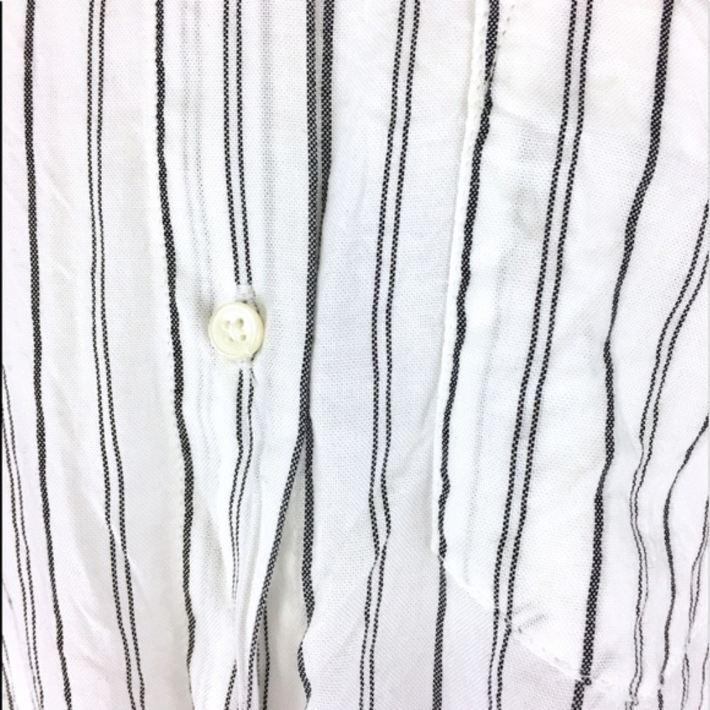 Madewell Darcy Stripe Tie Front Button Up Top - image 3